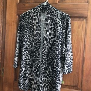 Leopard print cardigan